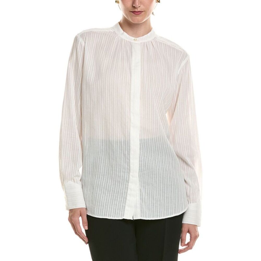 Officine Générale Womens  Paloma Woven Shirt, White